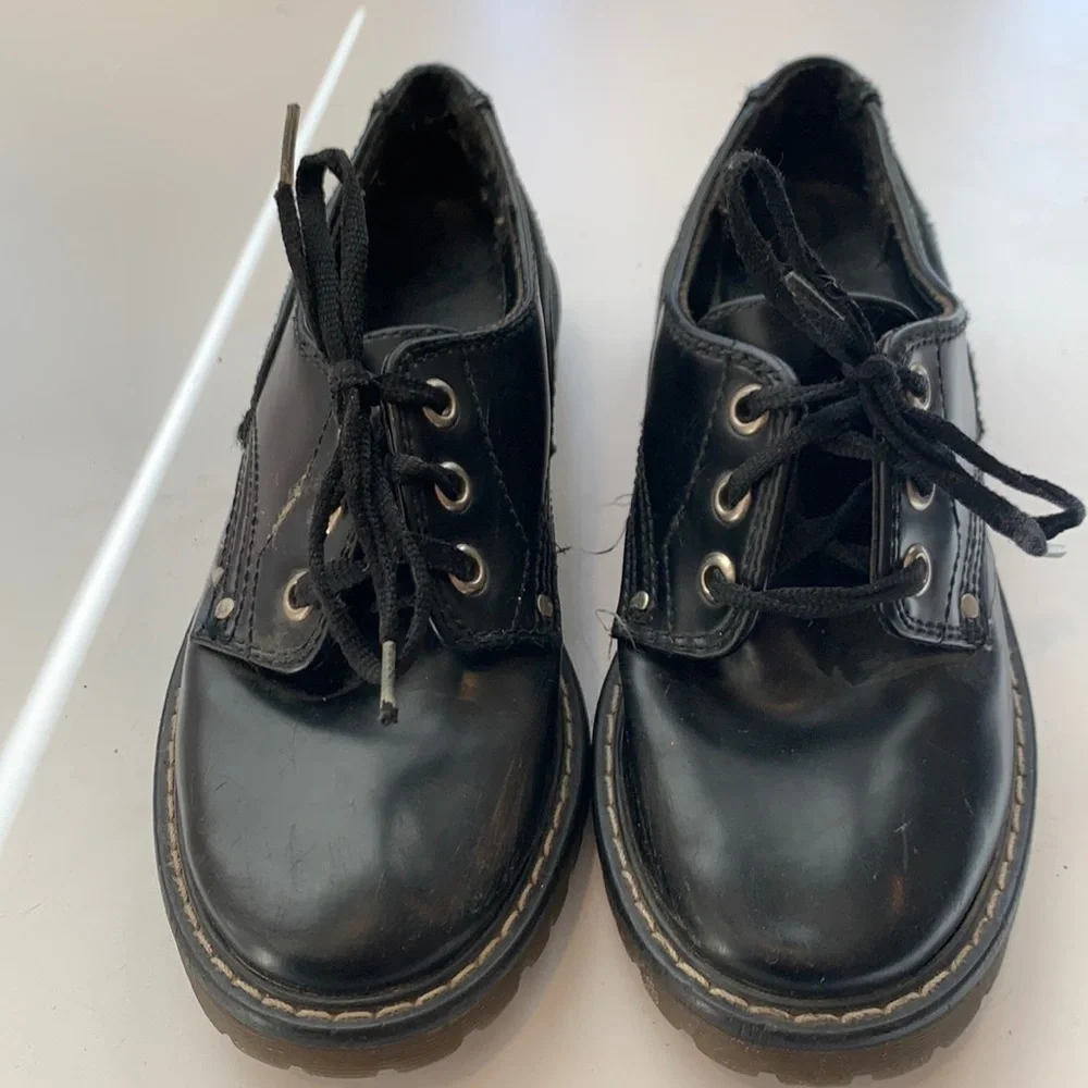 EUC Black Formal Boys Shoes, Size 11.5
